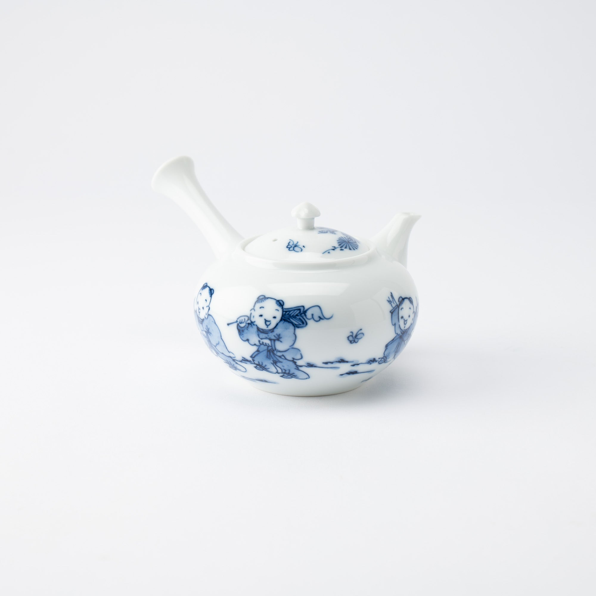 Kakusho Kiln Karako Mikawachi Ware Japanese Teapot 220 ml (7.4 oz) - MUSUBI KILN - Quality Japanese Tableware and Gift