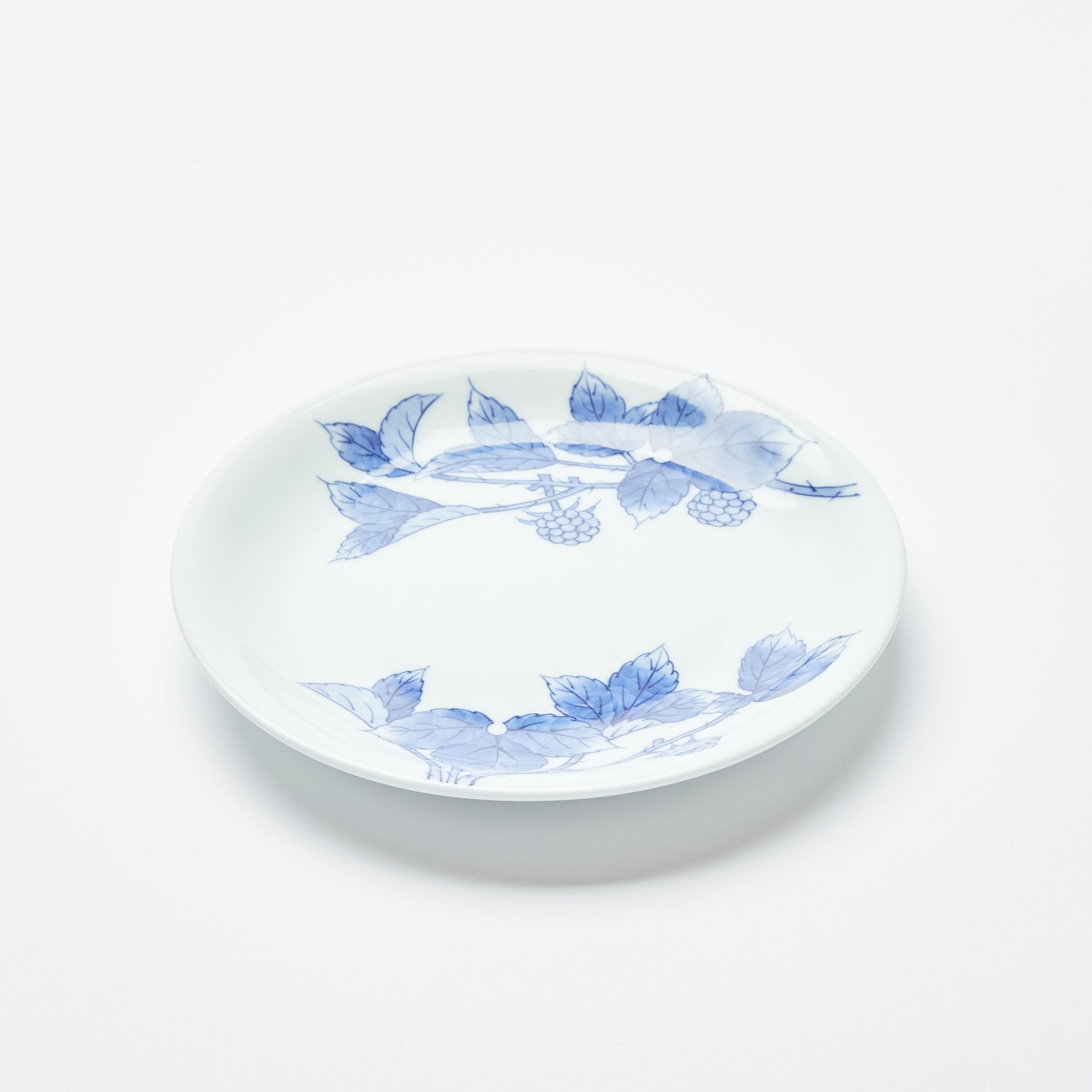 Kakusho Kiln Raspberry Mikawachi Ware Plate 7.5in - MUSUBI KILN - Quality Japanese Tableware and Gift