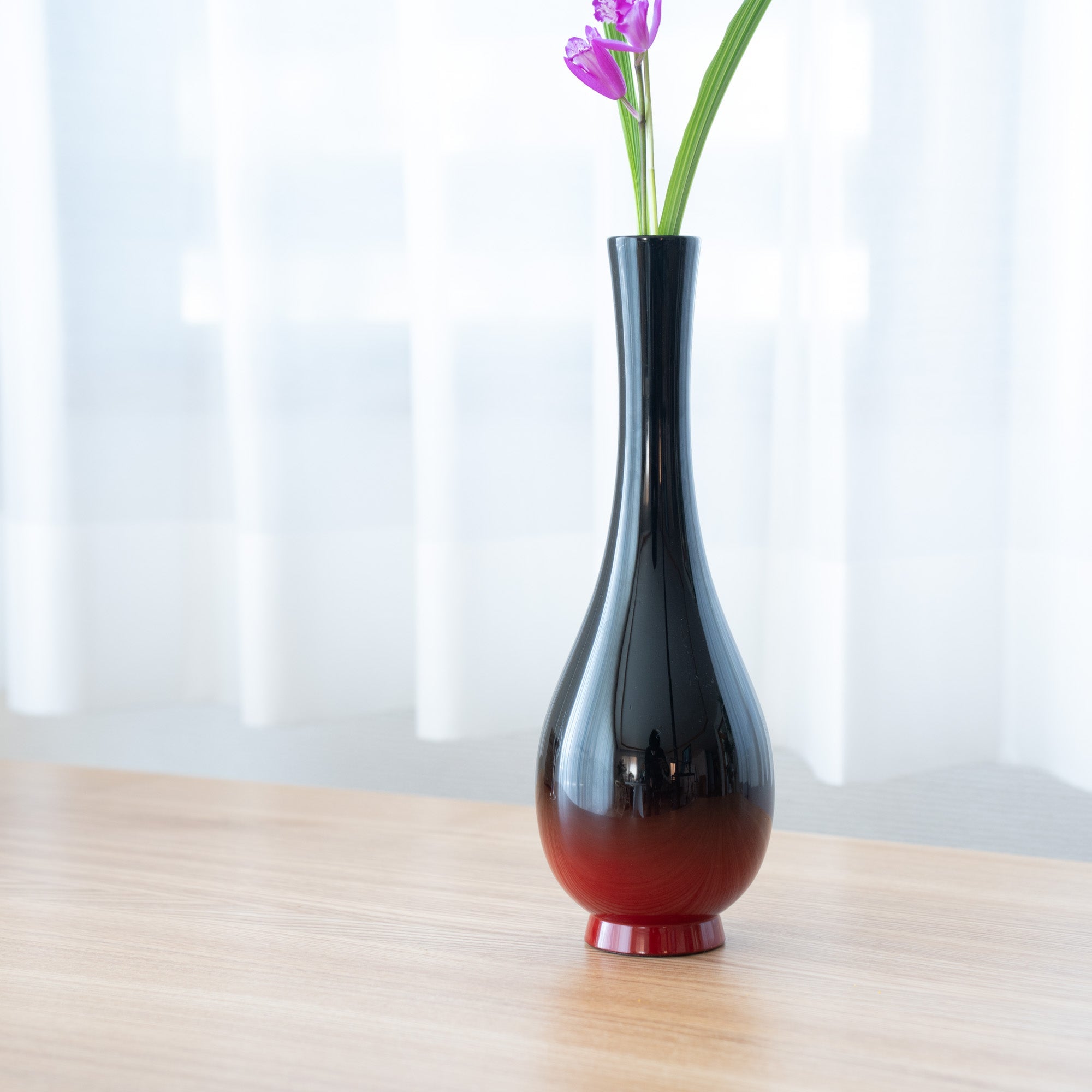 Kakusyu Yamanaka Lacquerware Single - Flower Vase - MUSUBI KILN - Quality Japanese Tableware and Gift