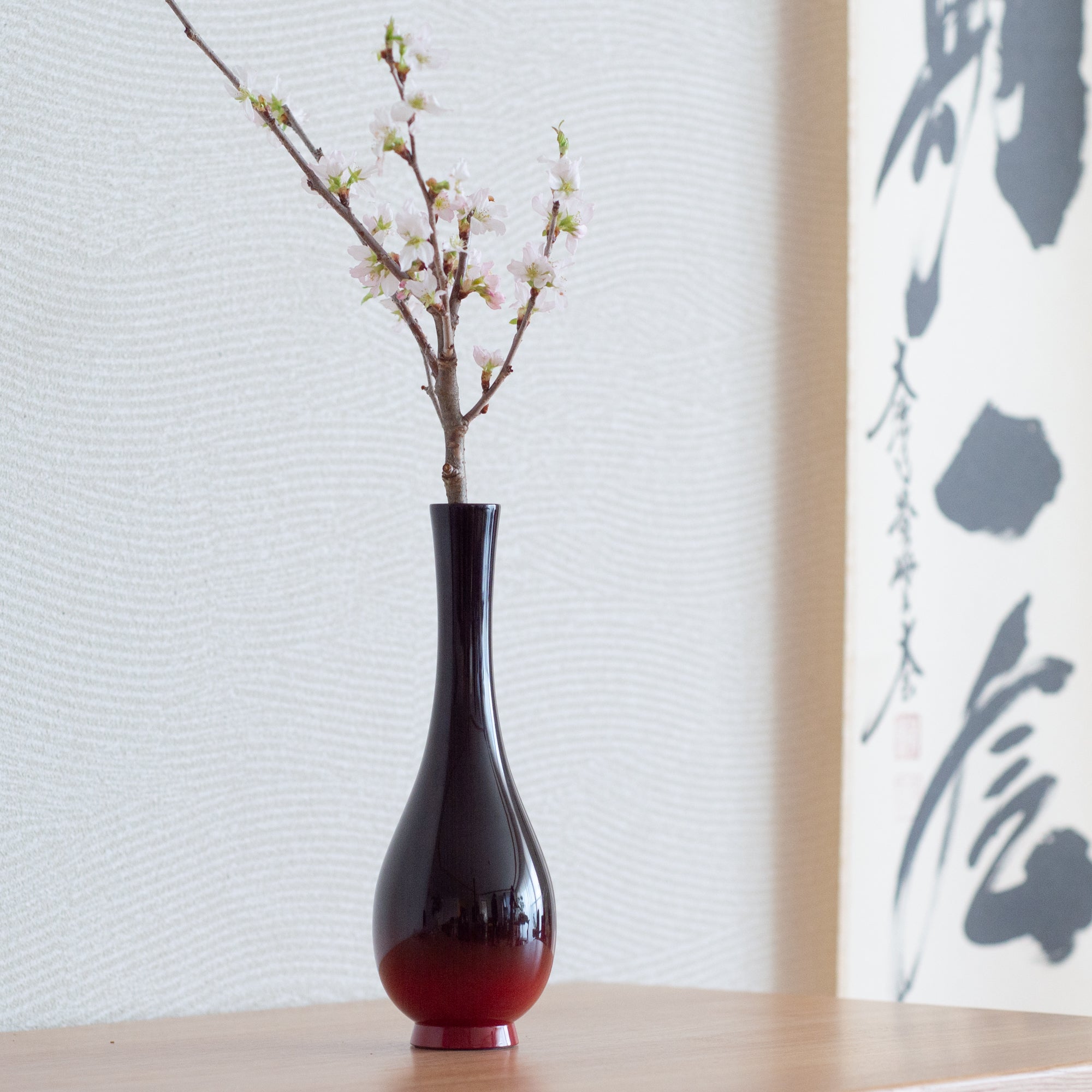 Kakusyu Yamanaka Lacquerware Single - Flower Vase - MUSUBI KILN - Quality Japanese Tableware and Gift