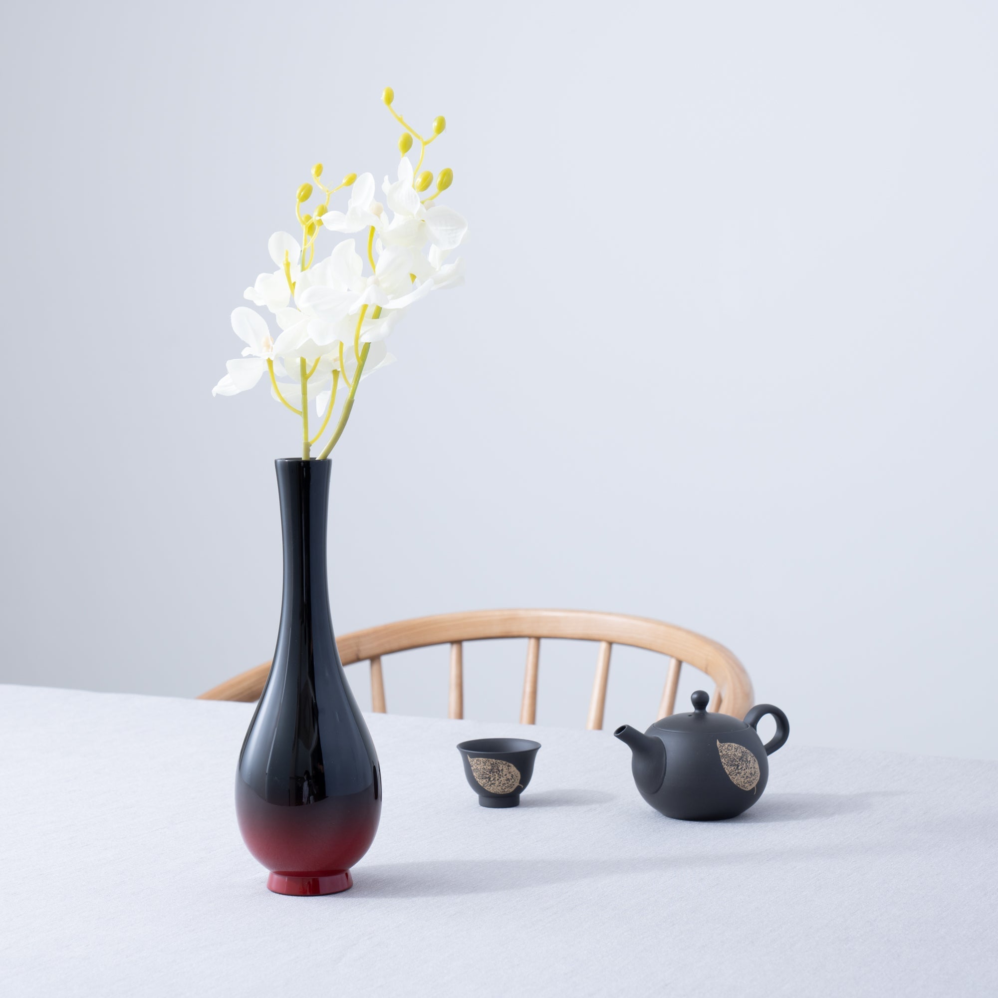 Kakusyu Yamanaka Lacquerware Single - Flower Vase - MUSUBI KILN - Quality Japanese Tableware and Gift