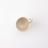 Kikusho Kiln Blue Dot Cat Hasami Children's Cup - MUSUBI KILN - Quality Japanese Tableware and Gift