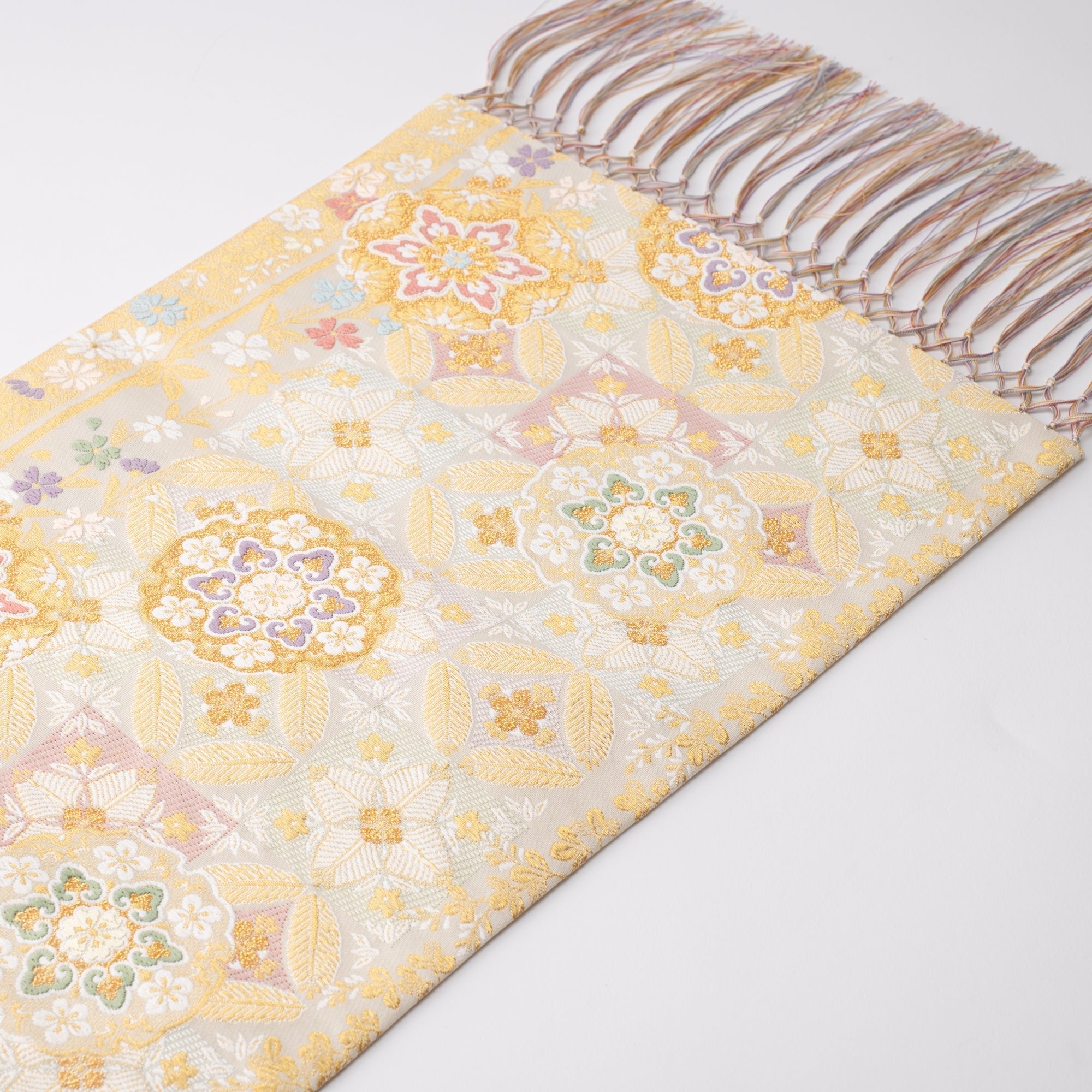 Kikyoya Yukiwa Nishijin Ori Long Table Runner - MUSUBI KILN - Quality Japanese Tableware and Gift