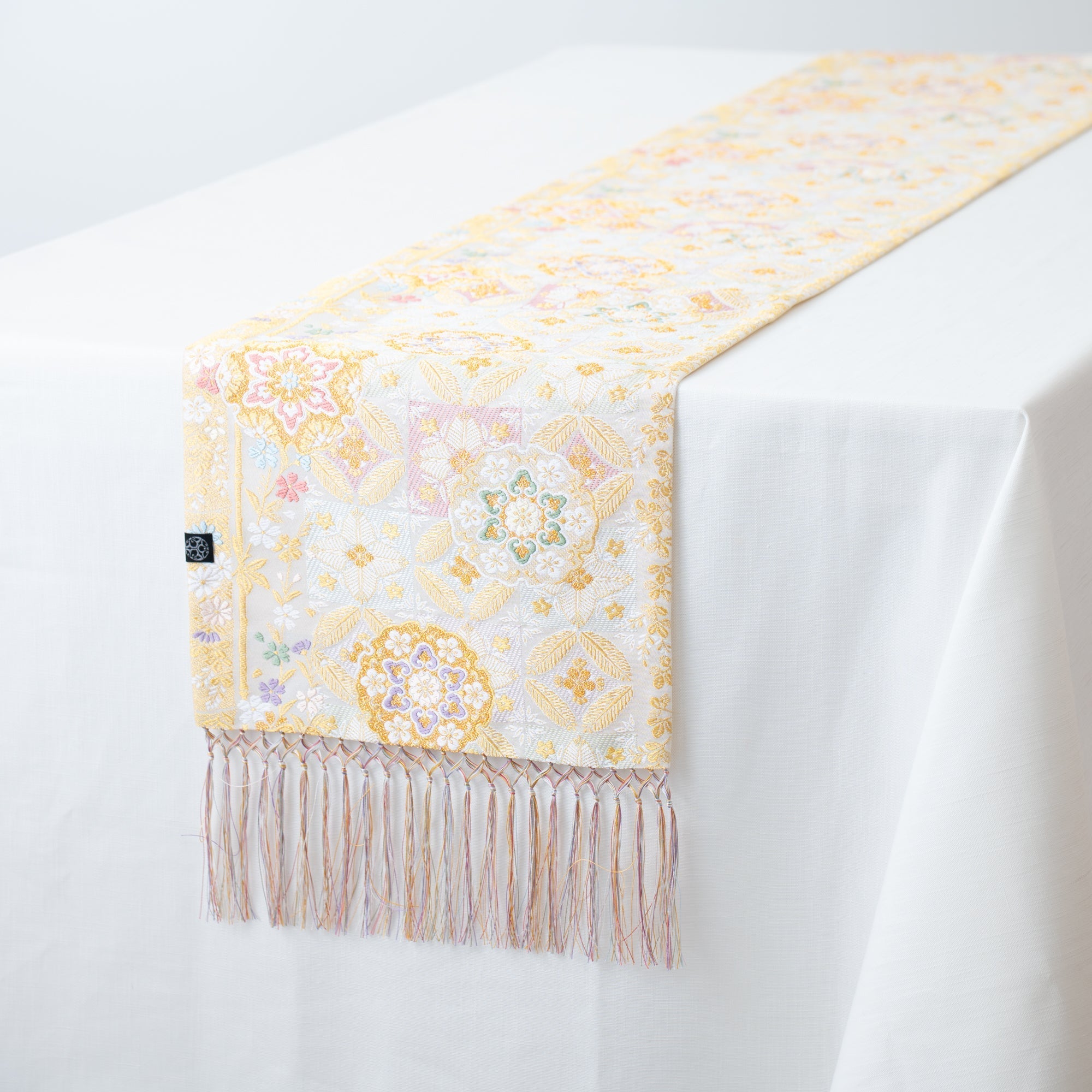 Kikyoya Yukiwa Nishijin Ori Long Table Runner - MUSUBI KILN - Quality Japanese Tableware and Gift