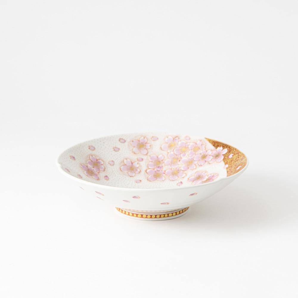 Kinrande Sakura Kutani Bowl - MUSUBI KILN - Quality Japanese Tableware and Gift