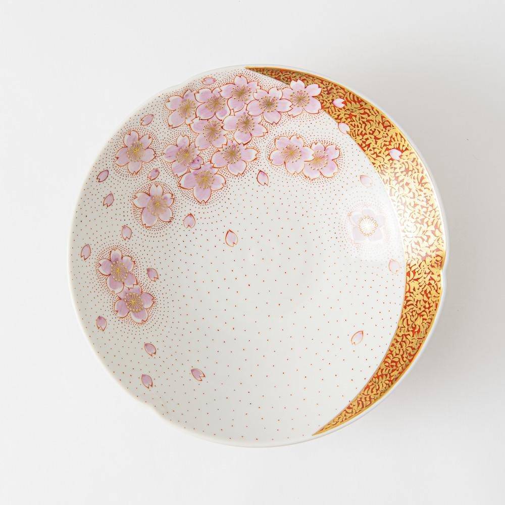 Kinrande Sakura Kutani Bowl - MUSUBI KILN - Quality Japanese Tableware and Gift