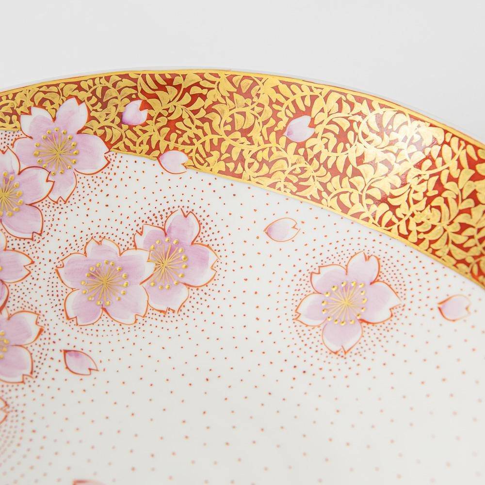 Kinrande Sakura Kutani Bowl - MUSUBI KILN - Quality Japanese Tableware and Gift