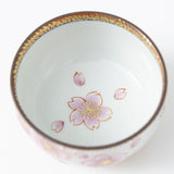 Kinrande Sakura Kutani Guinomi Sake Cup - MUSUBI KILN - Quality Japanese Tableware and Gift