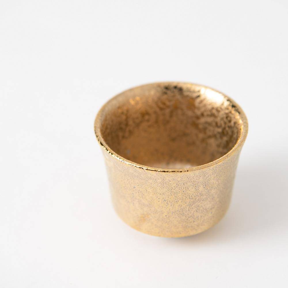 Kinsai and Ginsai Kutani Ochoko Sake Cup Pair - MUSUBI KILN - Quality Japanese Tableware and Gift