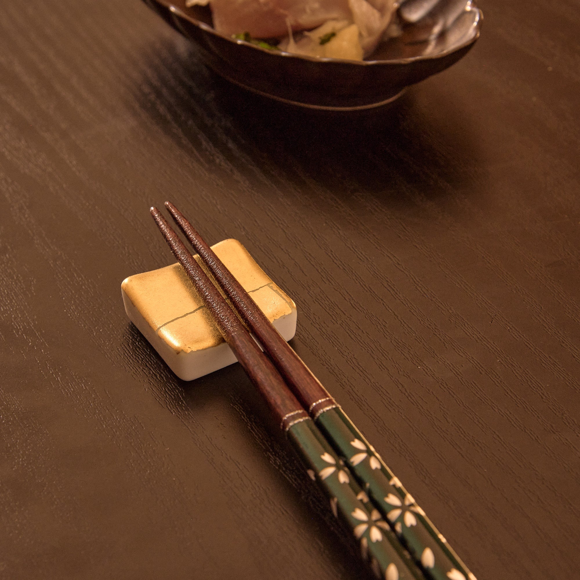 Kinsai Kutani Chopstick Rest Set - MUSUBI KILN - Quality Japanese Tableware and Gift