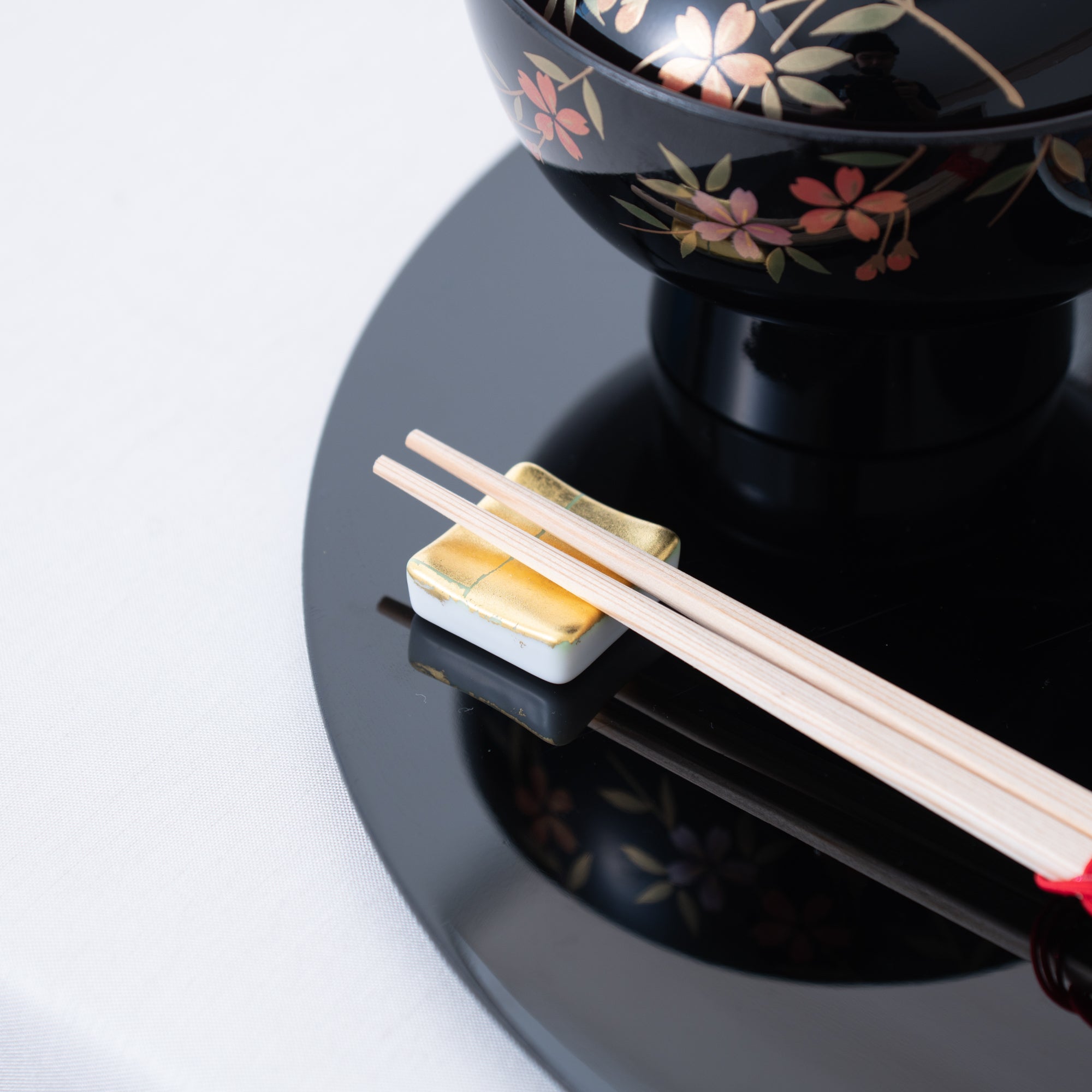 Kinsai Kutani Chopstick Rest Set - MUSUBI KILN - Quality Japanese Tableware and Gift