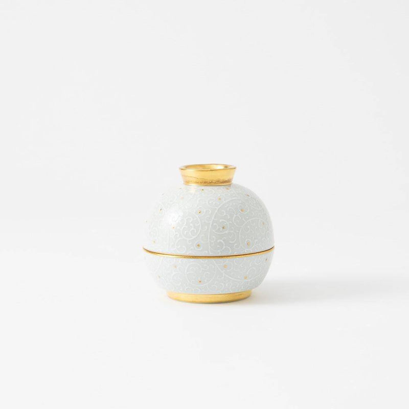 Kinzan Kiln "Kachomutan" Sphere Box - MUSUBI KILN - Quality Japanese Tableware and Gift