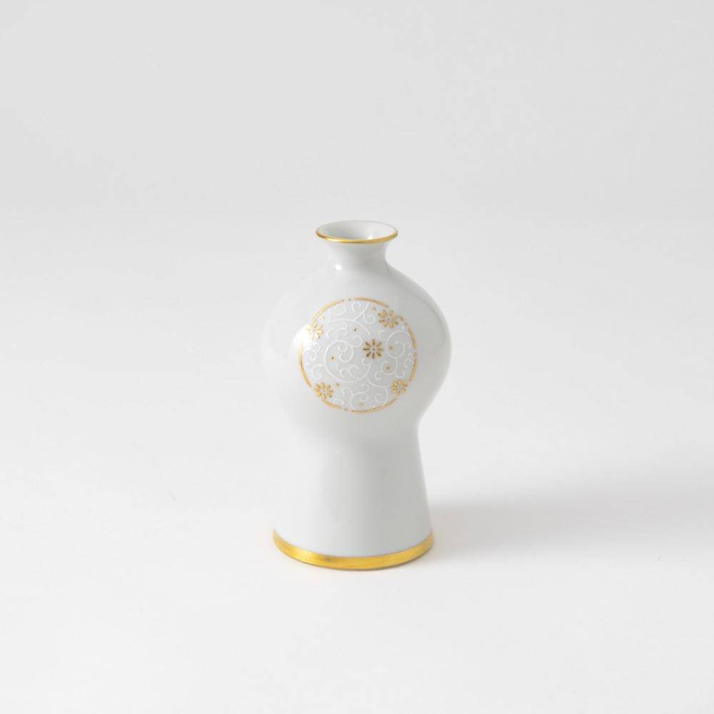 Gilded Arabesque Gourd Sake Carafe