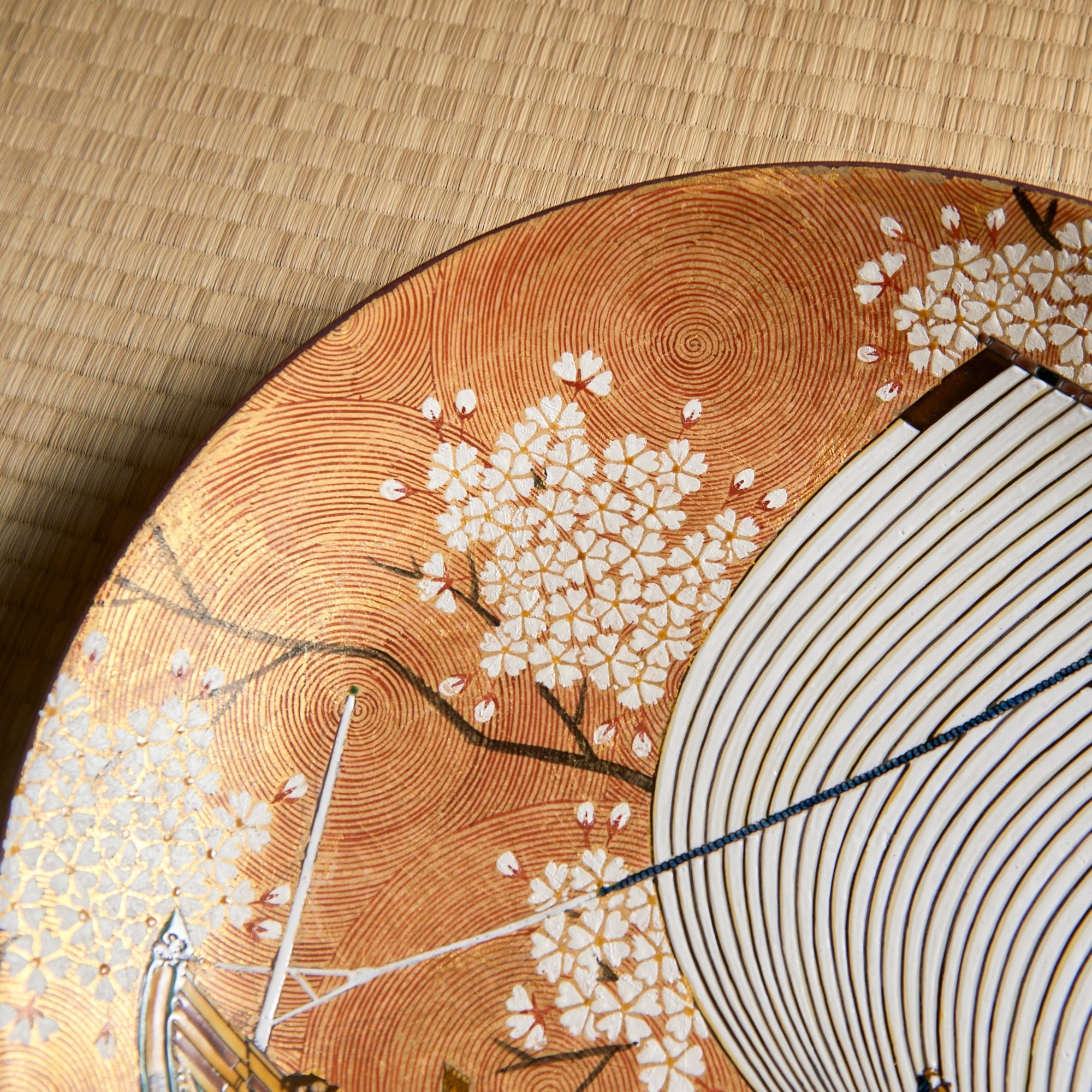 Kitamura Takashi Gold Kitamaebune Ornamental Plate 12.6 in - MUSUBI KILN - Quality Japanese Tableware and Gift