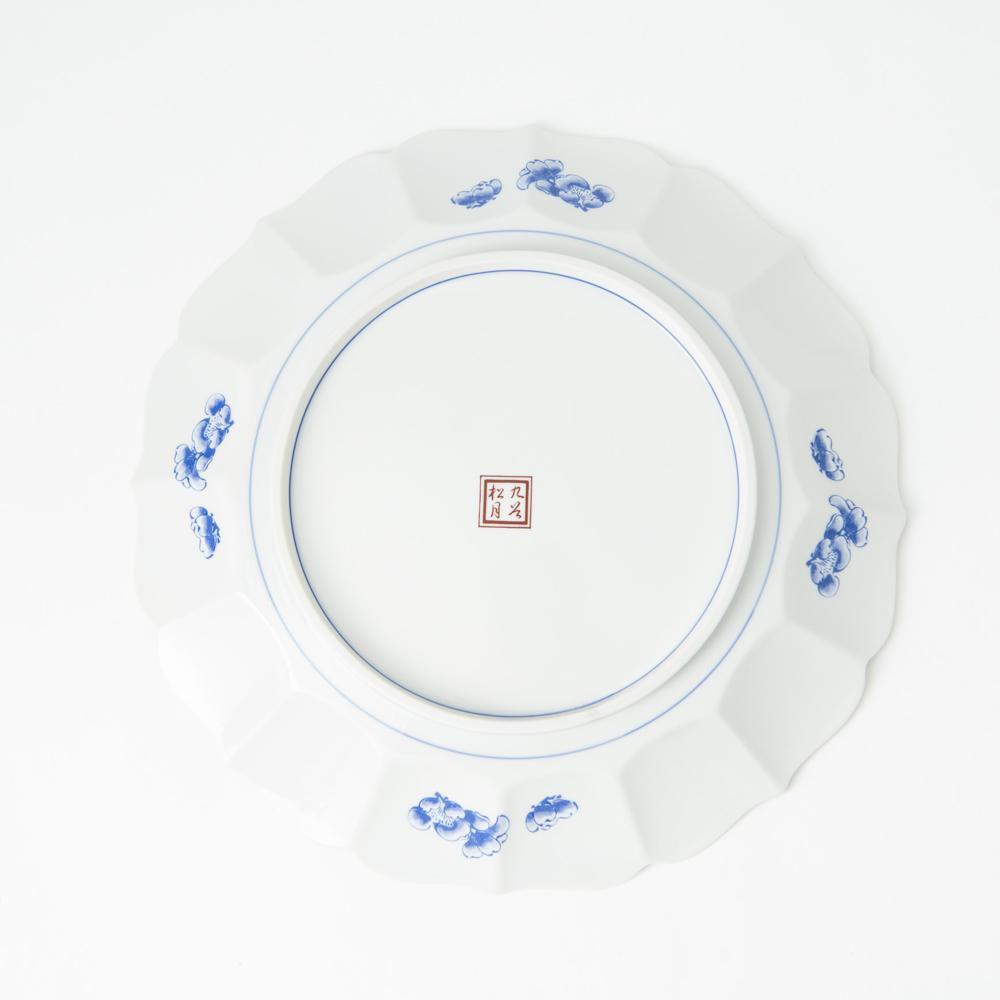 Ko - Kutani Style Bird Kutani Large Plate - MUSUBI KILN - Quality Japanese Tableware and Gift