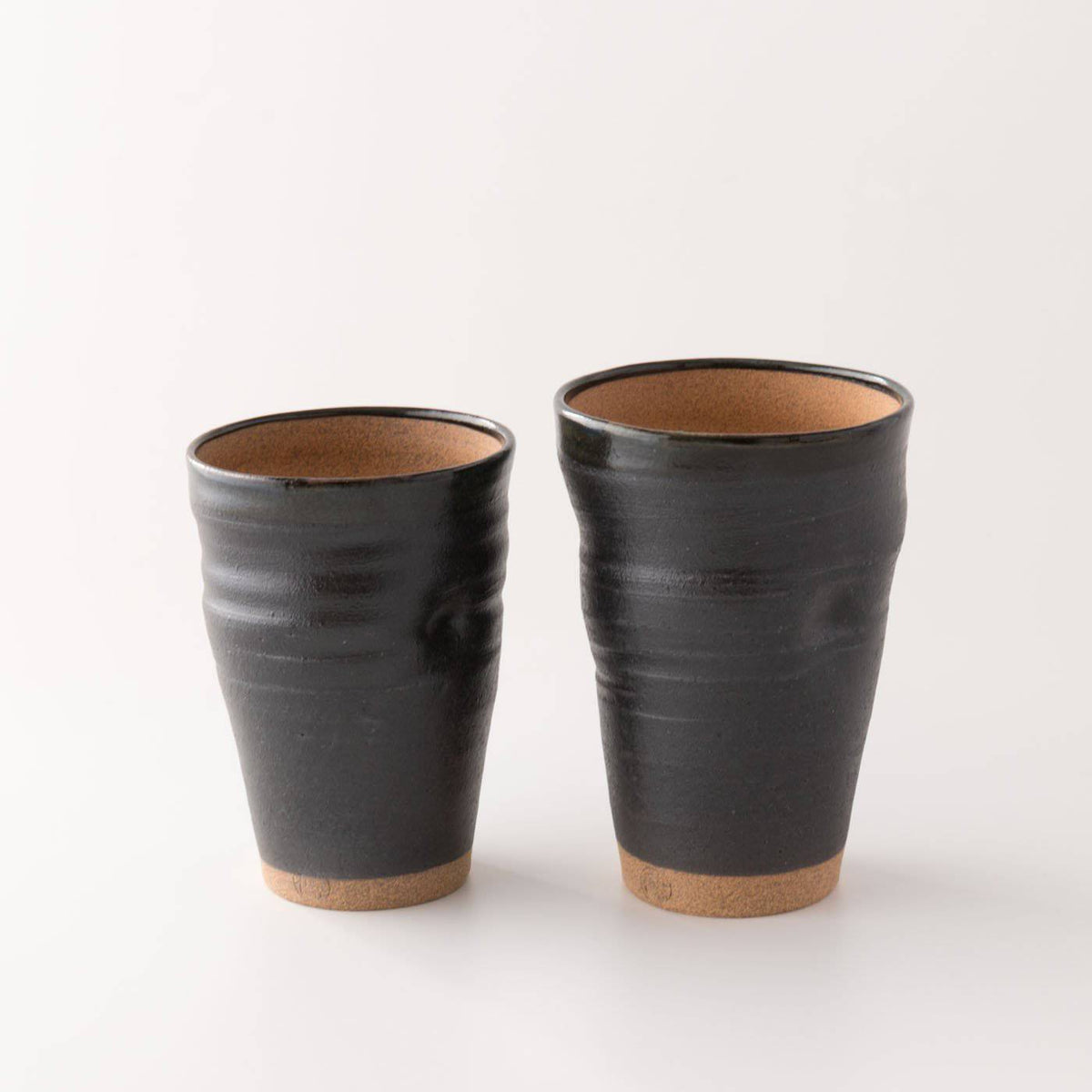 Matte Black Beer Cups Pair