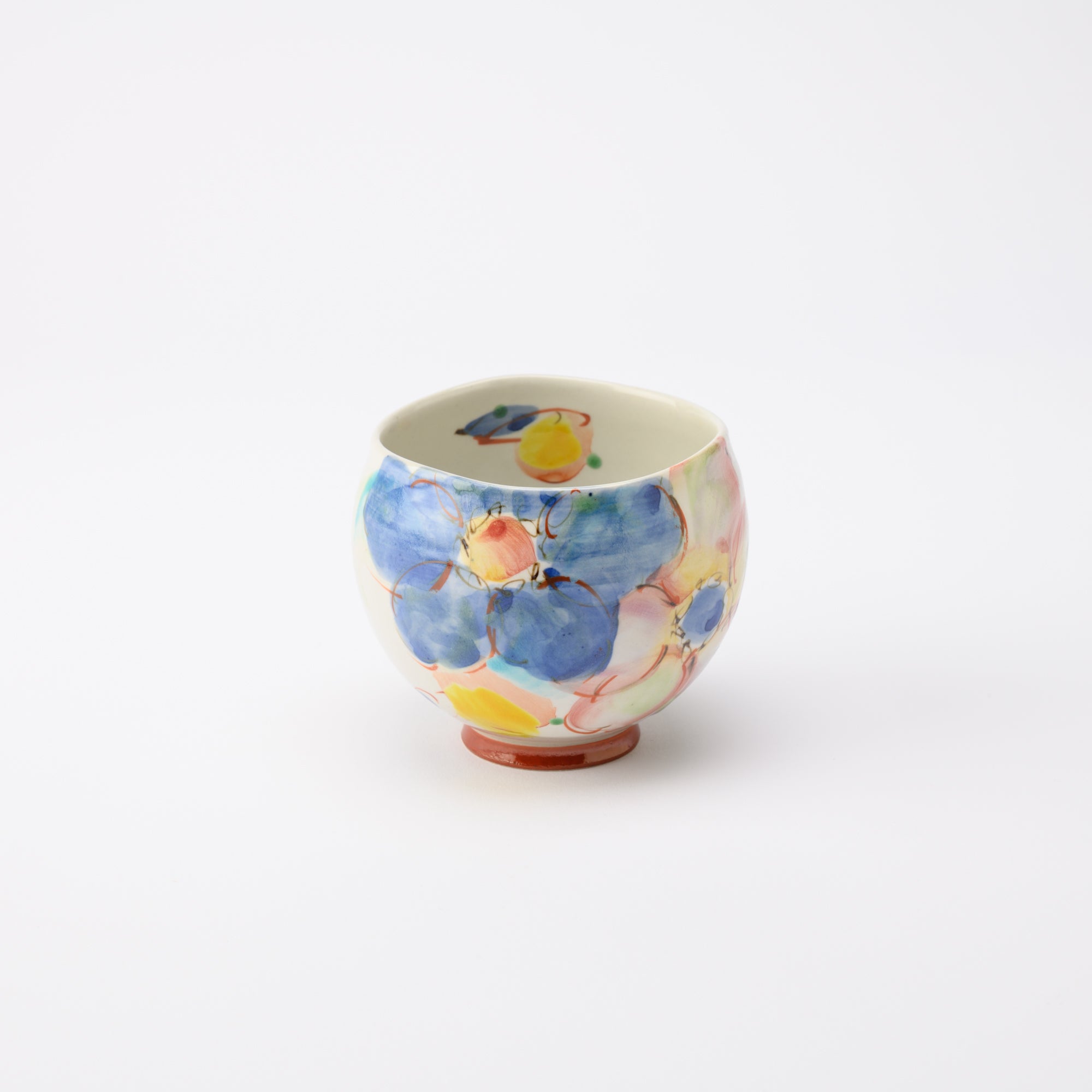 Kokuzou Kiln Dance in the Wind Kutani Yunomi Japanese Teacup - MUSUBI KILN - Quality Japanese Tableware and Gift