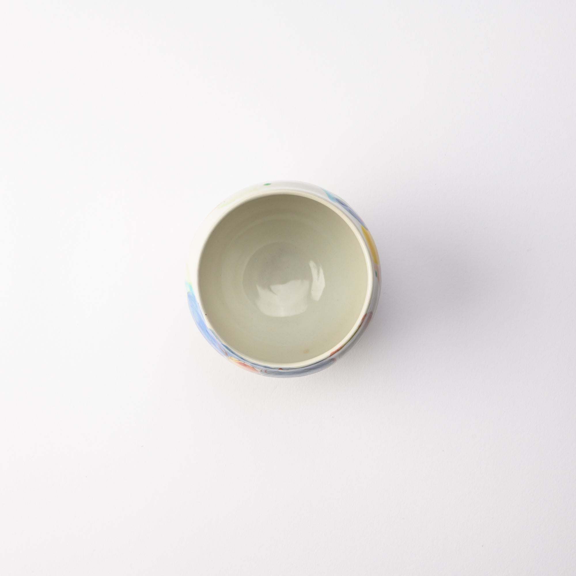 Kokuzou Kiln Dance in the Wind Kutani Yunomi Japanese Teacup - MUSUBI KILN - Quality Japanese Tableware and Gift