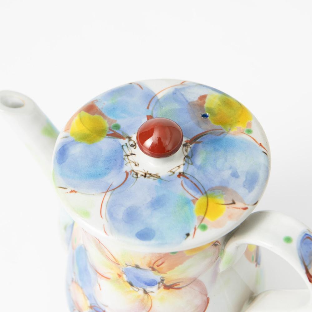 Kokuzou Kiln Flowers In The Wind Kutani Coffee Pot & Dripper - MUSUBI KILN - Quality Japanese Tableware and Gift