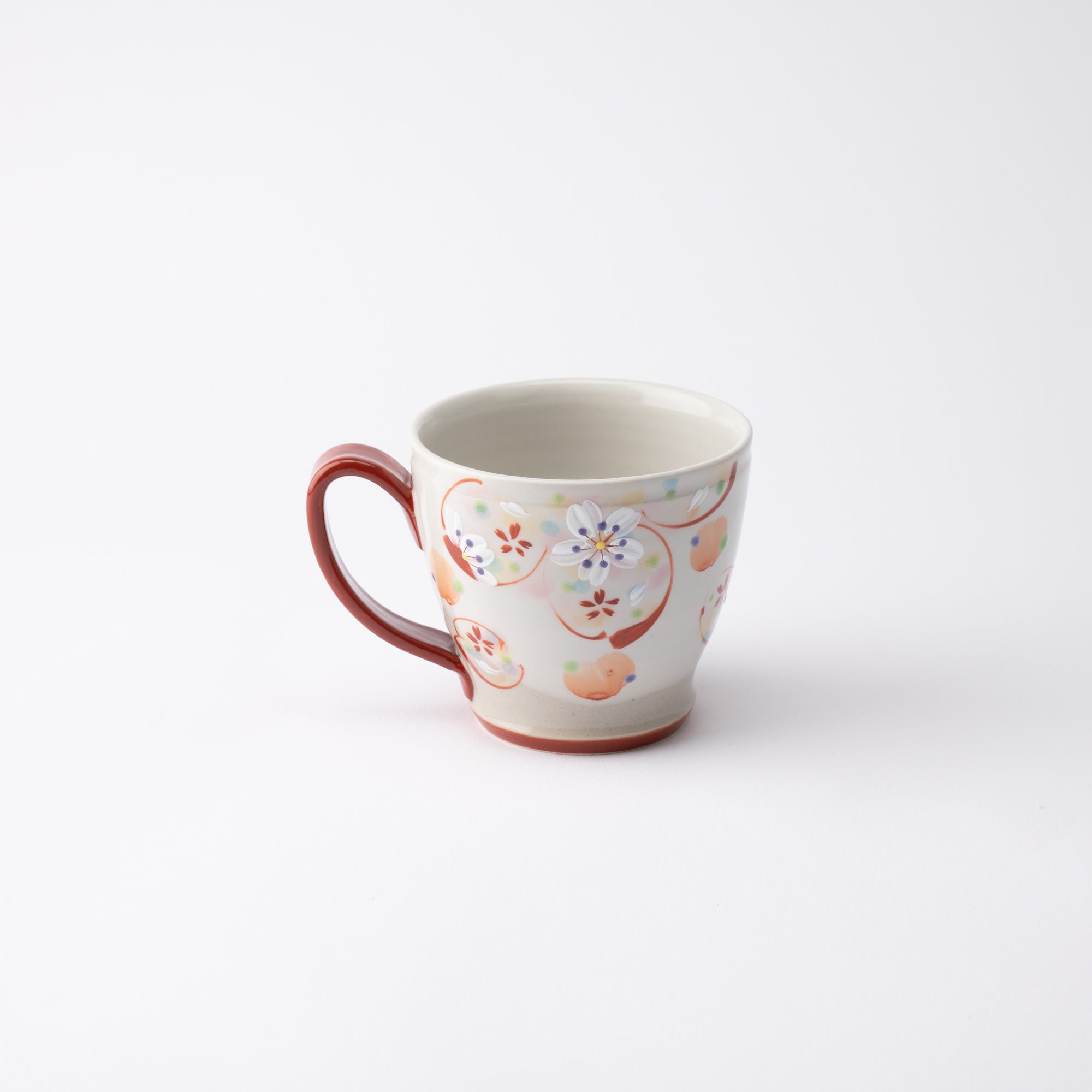 Kokuzou Kiln Flowery Thoughts Kutani Mug - MUSUBI KILN - Quality Japanese Tableware and Gift