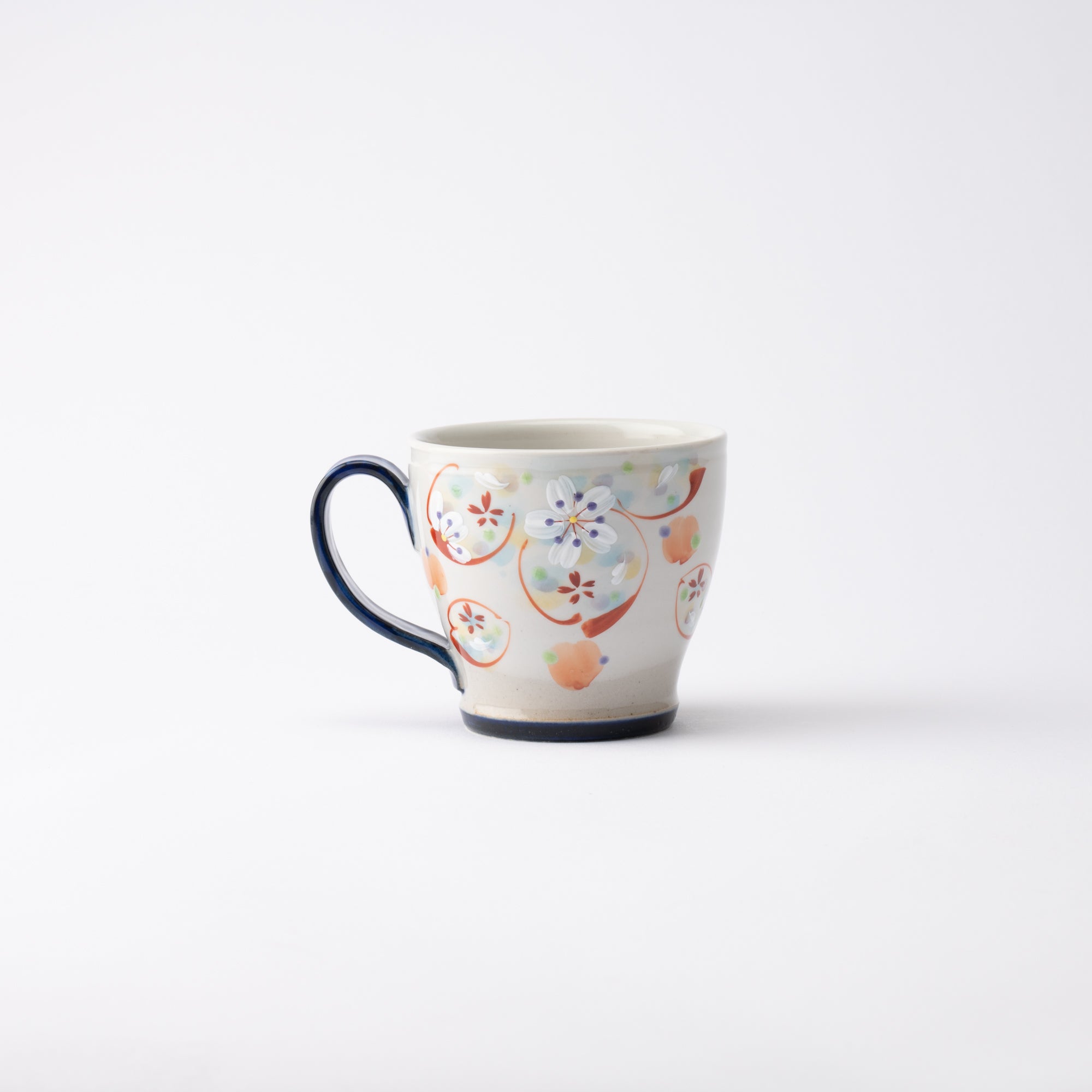 Kokuzou Kiln Flowery Thoughts Kutani Mug - MUSUBI KILN - Quality Japanese Tableware and Gift