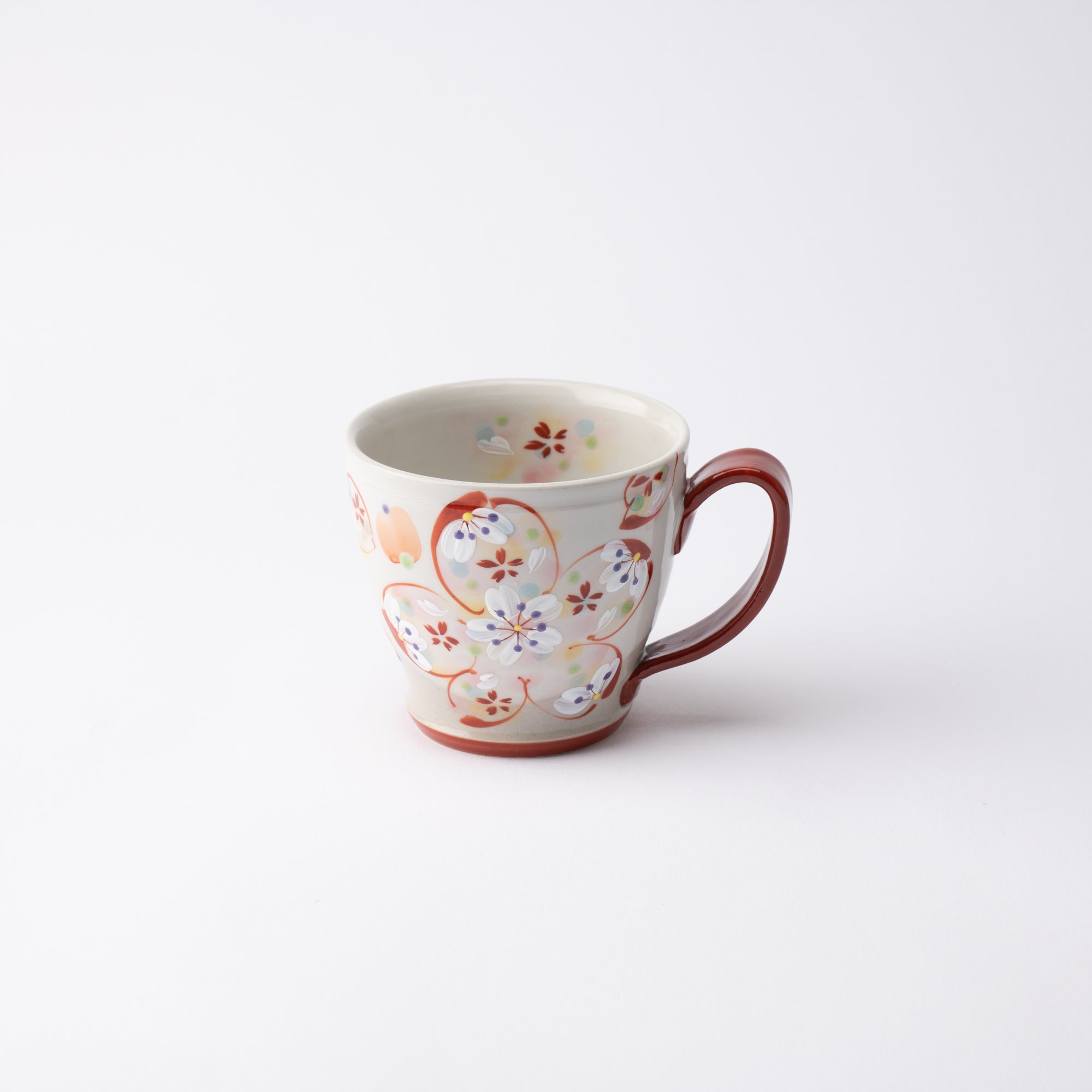 Kokuzou Kiln Flowery Thoughts Kutani Mug - MUSUBI KILN - Quality Japanese Tableware and Gift