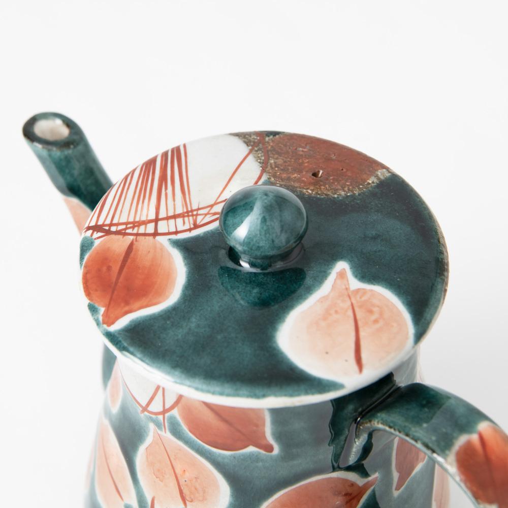 Kokuzou Kiln Glaze Camellia Coffee Pot & Dripper - MUSUBI KILN - Quality Japanese Tableware and Gift