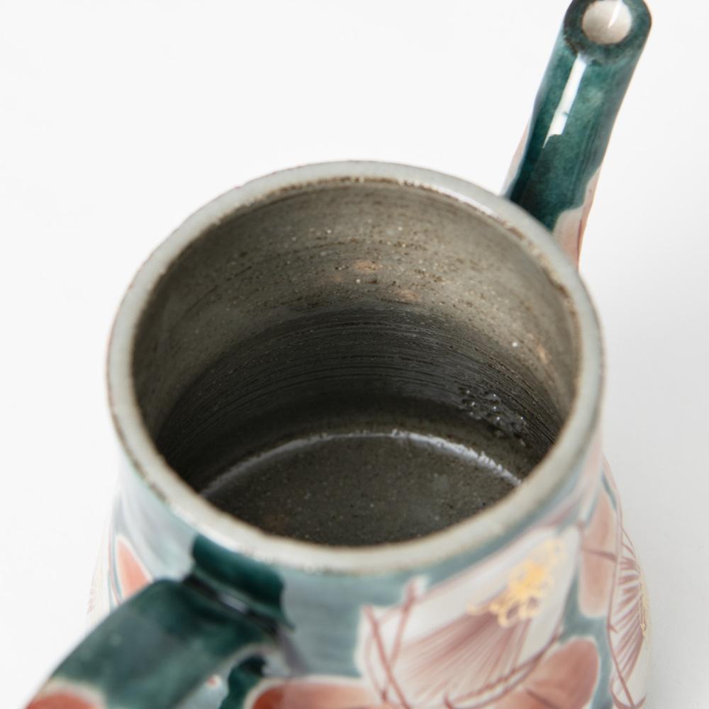 Kokuzou Kiln Glaze Camellia Coffee Pot & Dripper - MUSUBI KILN - Quality Japanese Tableware and Gift