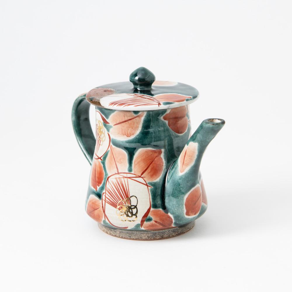 Kokuzou Kiln Glaze Camellia Coffee Pot & Dripper - MUSUBI KILN - Quality Japanese Tableware and Gift