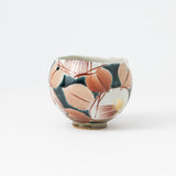 Kokuzou Kiln Glaze Camellia Kutani Yunomi Japanese Teacup - MUSUBI KILN - Quality Japanese Tableware and Gift