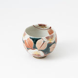 Kokuzou Kiln Glaze Camellia Kutani Yunomi Japanese Teacup - MUSUBI KILN - Quality Japanese Tableware and Gift