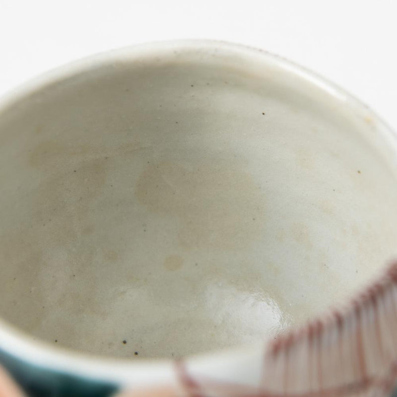 Kokuzou Kiln Glaze Camellia Kutani Yunomi Japanese Teacup - MUSUBI KILN - Quality Japanese Tableware and Gift