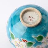 Kokuzou Kiln Sakura Blossom Kutani Yunomi Japanese Teacup - MUSUBI KILN - Quality Japanese Tableware and Gift