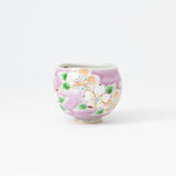 Kokuzou Kiln Sakura Blossom Kutani Yunomi Japanese Teacup - MUSUBI KILN - Quality Japanese Tableware and Gift