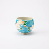 Kokuzou Kiln Sakura Blossom Kutani Yunomi Japanese Teacup - MUSUBI KILN - Quality Japanese Tableware and Gift