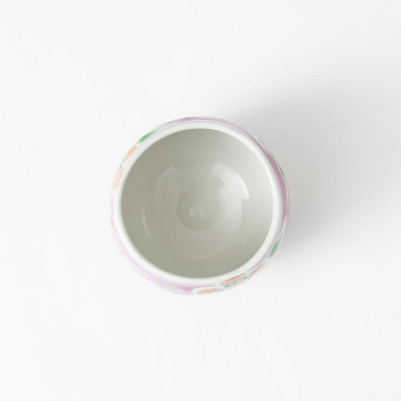 Kokuzou Kiln Sakura Blossom Kutani Yunomi Japanese Teacup - MUSUBI KILN - Quality Japanese Tableware and Gift