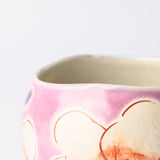 Kokuzou Kiln Sakura Floral Prints Kutani Yunomi Japanese Teacup - MUSUBI KILN - Quality Japanese Tableware and Gift