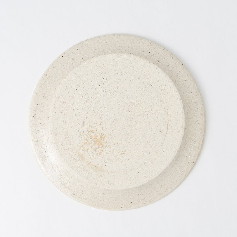 Kokuzou Kiln Sakura Green Kutani Round Plate 9.8in - MUSUBI KILN - Quality Japanese Tableware and Gift