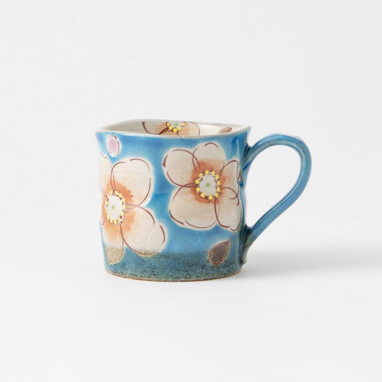 Kokuzou Kiln Sakura Kutani Mug - MUSUBI KILN - Quality Japanese Tableware and Gift