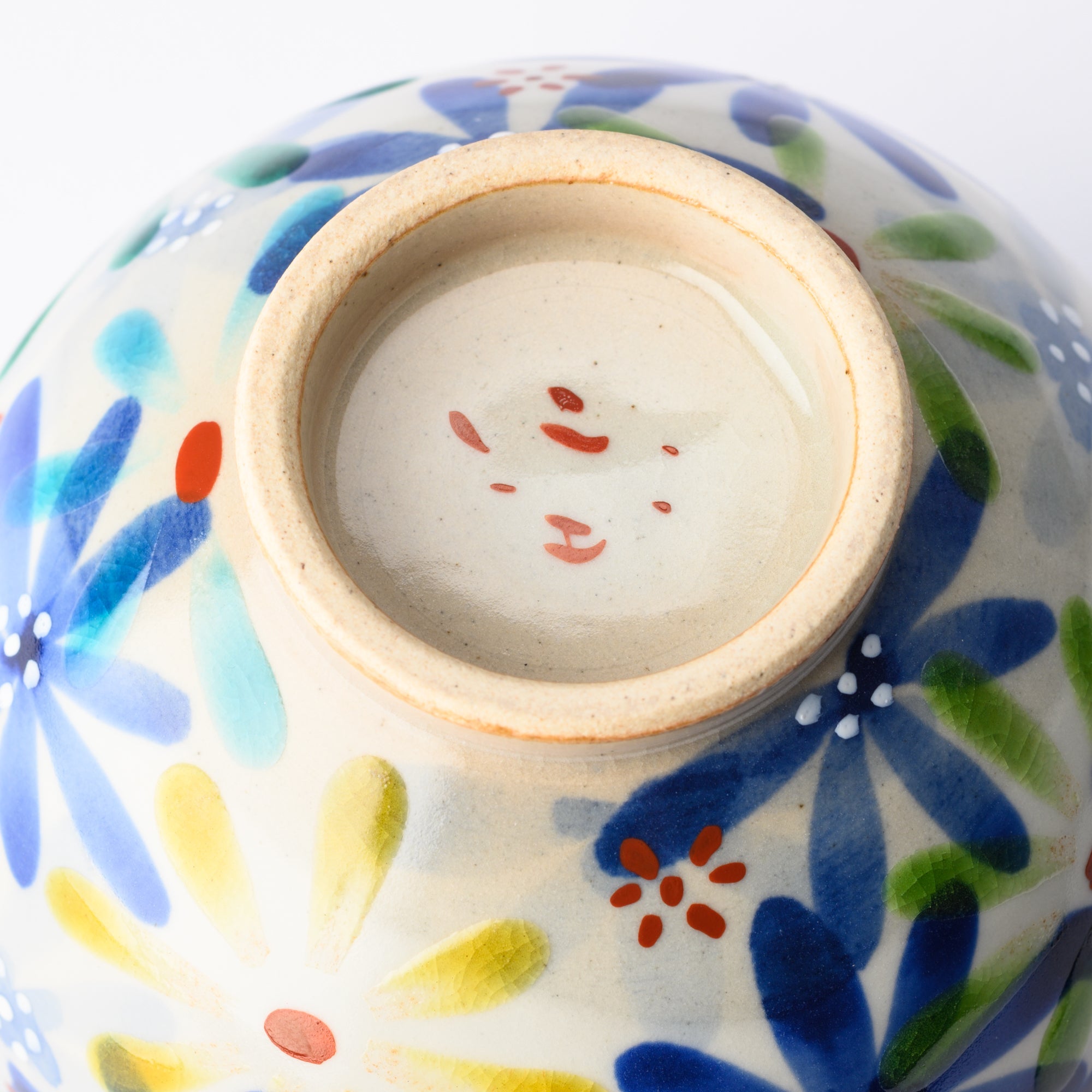 Kokuzou Kiln The Grand Feast of Flowers Kutani Yunomi Japanese Teacup - MUSUBI KILN - Quality Japanese Tableware and Gift