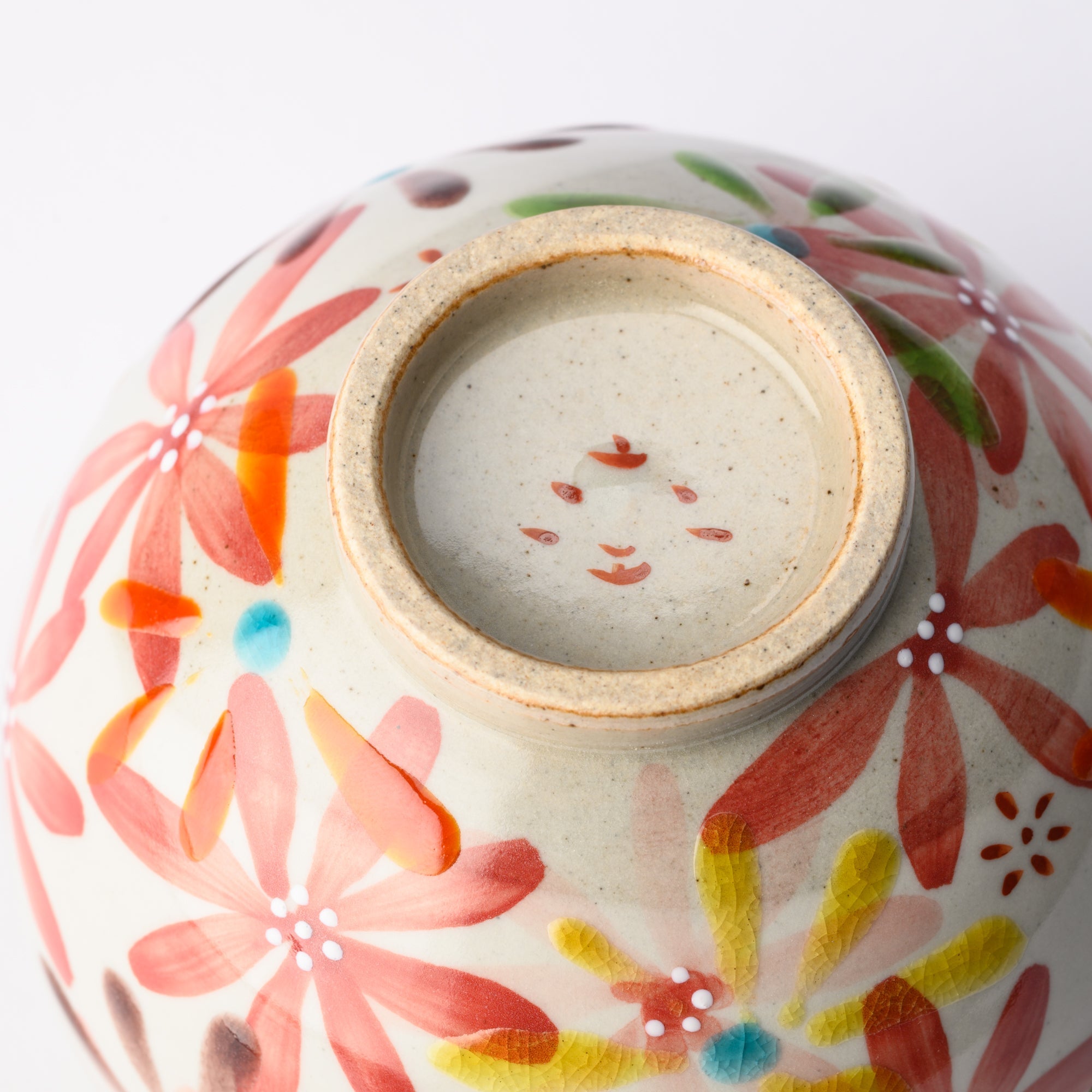 Kokuzou Kiln The Grand Feast of Flowers Kutani Yunomi Japanese Teacup - MUSUBI KILN - Quality Japanese Tableware and Gift