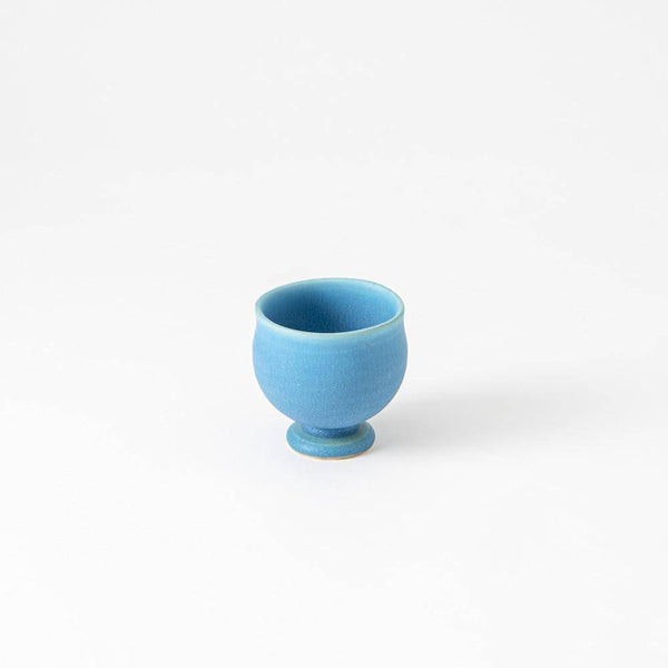 Kokuzou Turquoise Glaze Kutani Guinomi Sake Cup - MUSUBI KILN - Quality Japanese Tableware and Gift