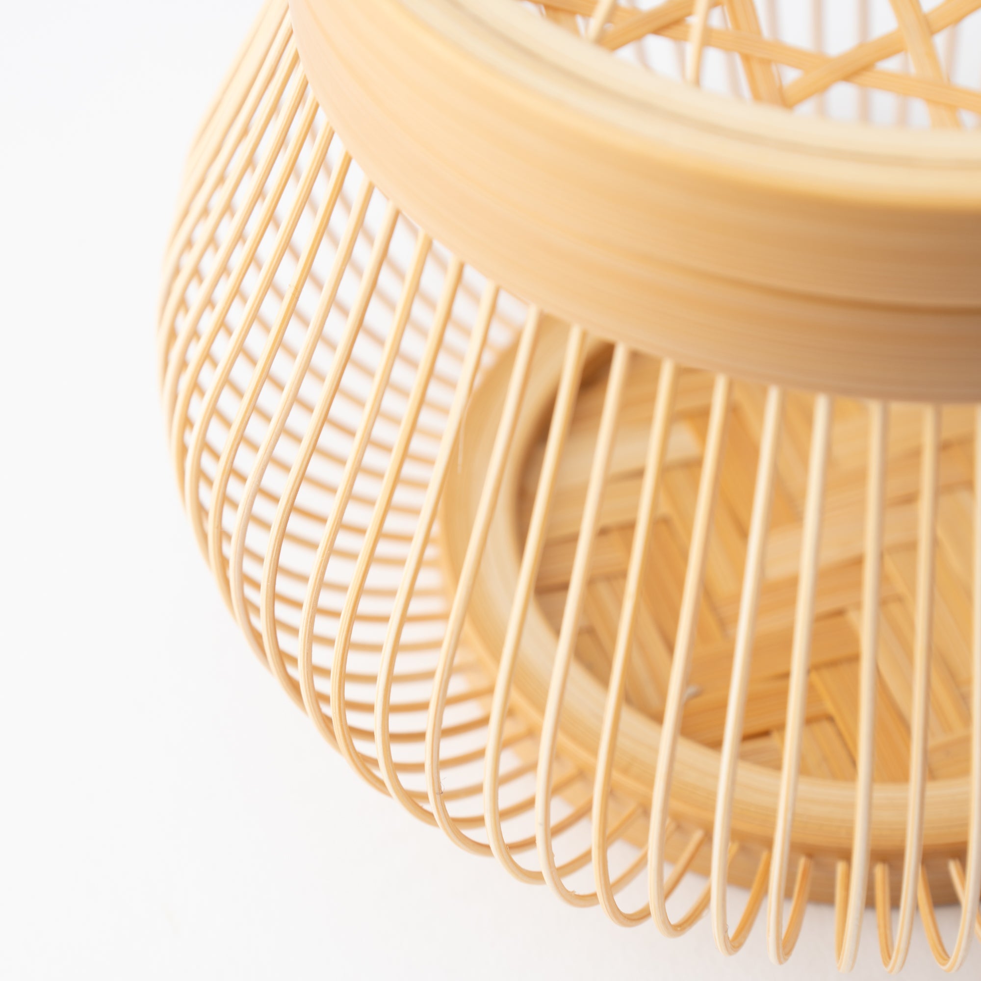 Komachi Suruga Bamboo Basketry Basket with Lid - MUSUBI KILN - Quality Japanese Tableware and Gift