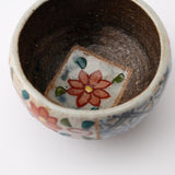 Kousai Kiln Flower Hasami Guinomi Sake Cup - MUSUBI KILN - Quality Japanese Tableware and Gift