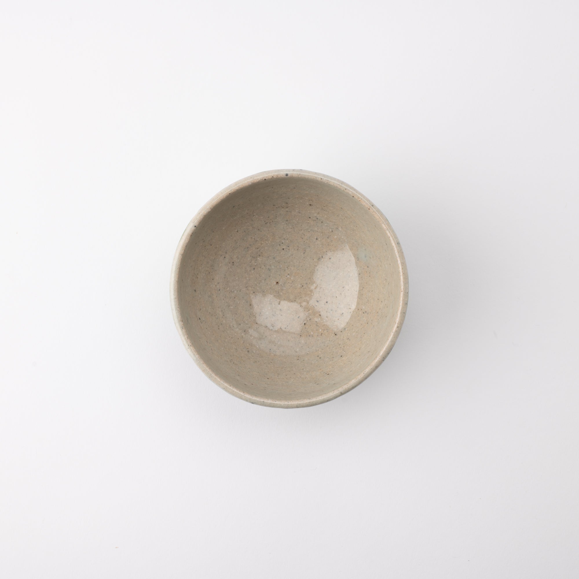 Kousai Kiln Green Grapes Hasami Japanese Rice Bowl L - MUSUBI KILN - Quality Japanese Tableware and Gift