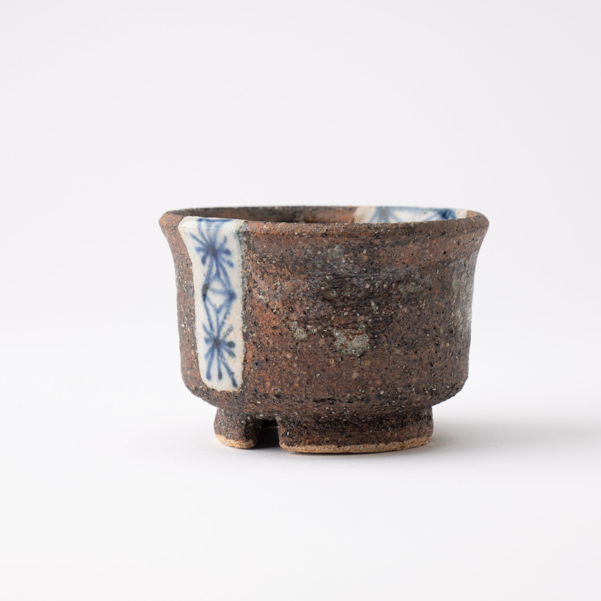 Kousai Kiln Hemp Leaf Hasami Guinomi Sake Cup - MUSUBI KILN - Quality Japanese Tableware and Gift