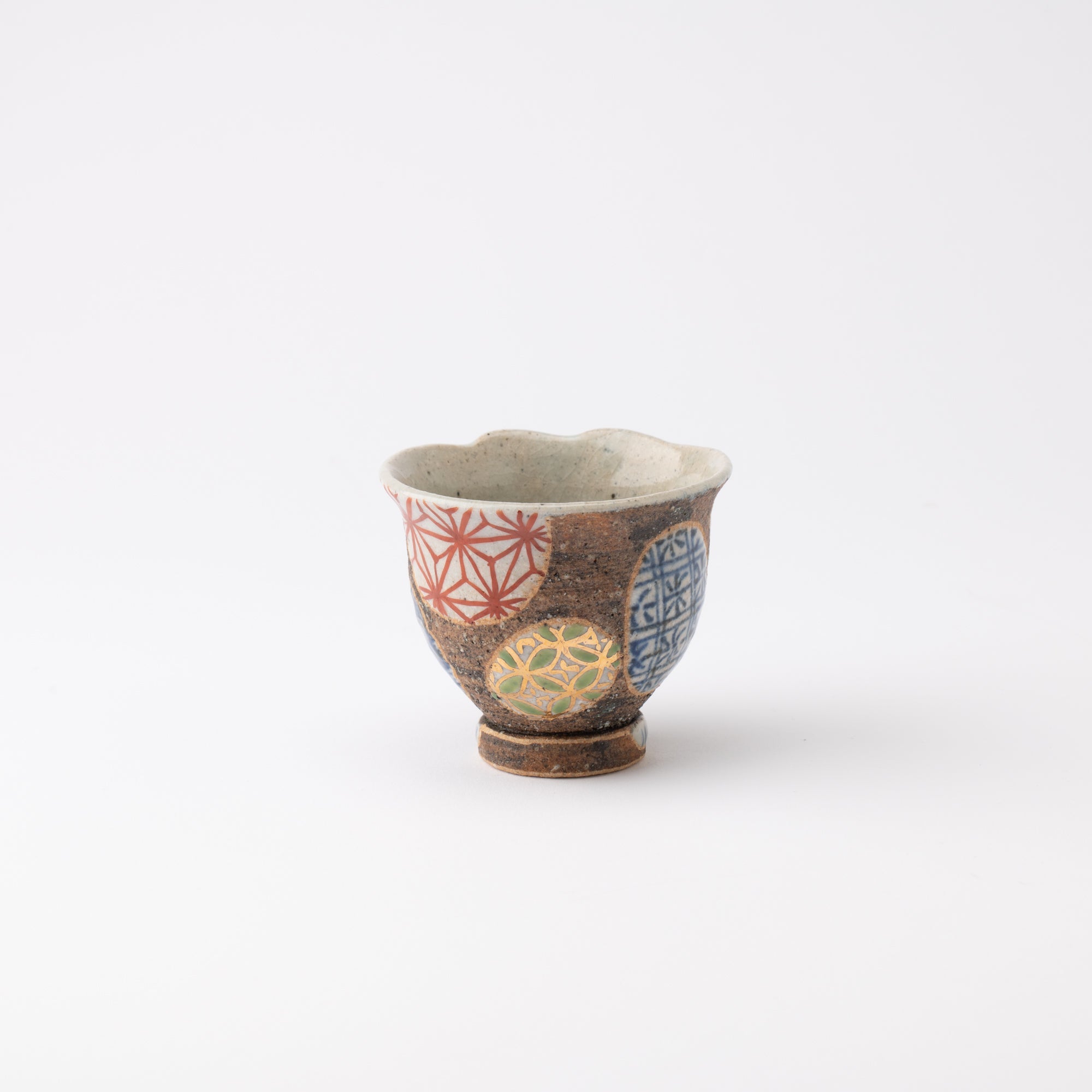 Kousai Kiln Playful Rabbit Hasami Small Yunomi Japanese Teacup - MUSUBI KILN - Quality Japanese Tableware and Gift