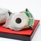 Kutani Crane and Turtle Figurine Pair - MUSUBI KILN - Quality Japanese Tableware and Gift