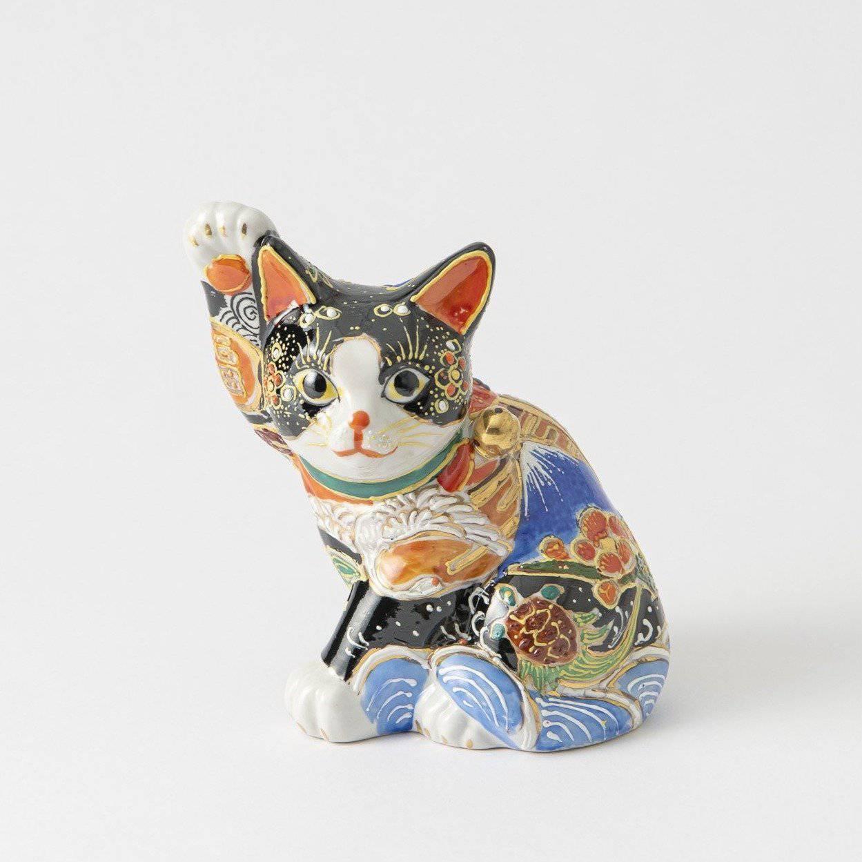 Kutani Lucky Cat - Maneki Neko C - MUSUBI KILN - Quality Japanese Tableware and Gift