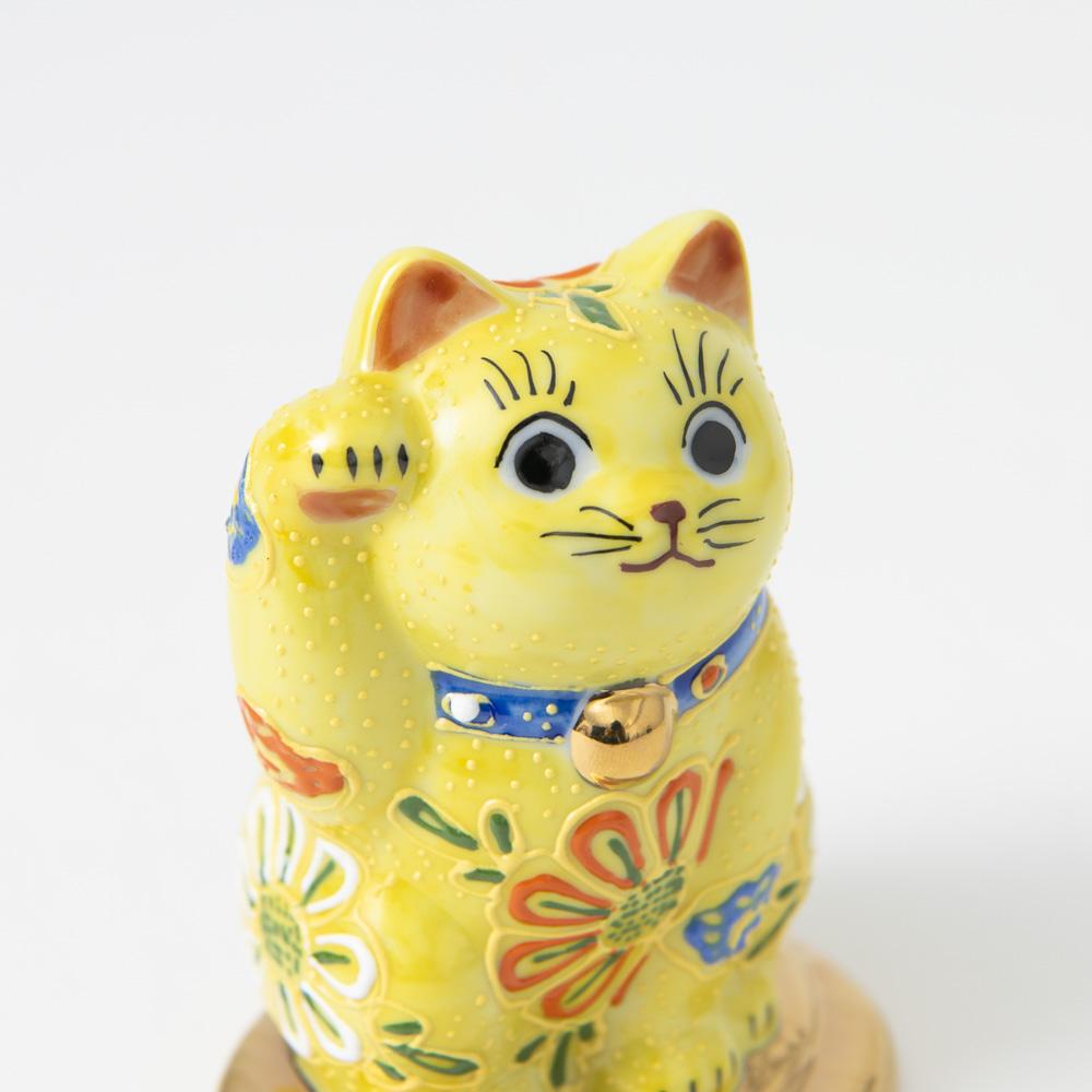 Kutani Lucky Cat - Maneki Neko D - MUSUBI KILN - Quality Japanese Tableware and Gift